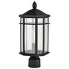 Nuvo Raiden Outdoor Post Lantern 1 Light Matte Black Finish 60/5758